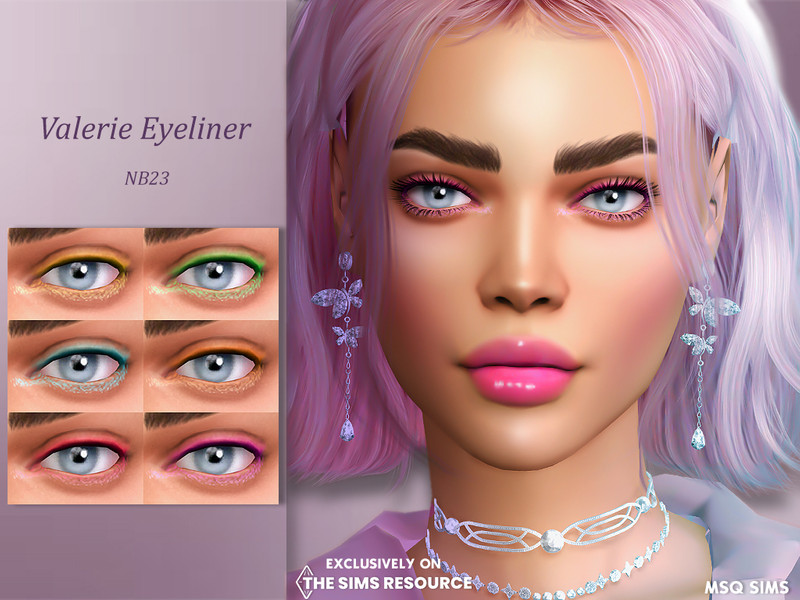 Sims 4 Valerie Eyeliner by MSQSIMS