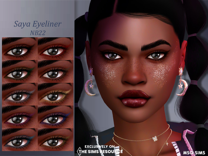 Sims 4 Saya Eyeliner by MSQSIMS