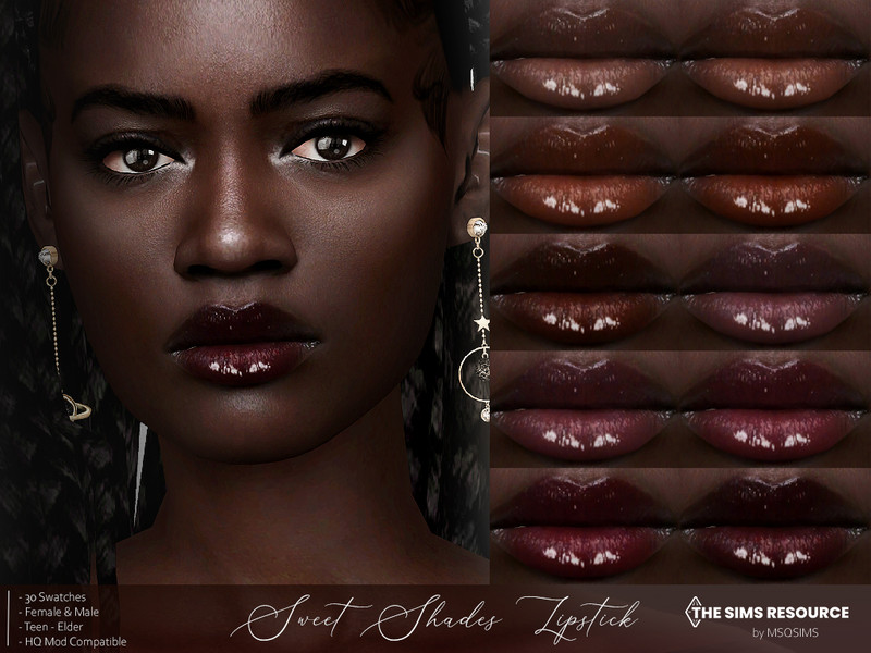 Sims 4 Sweet Shades Lipstick by MSQSIMS