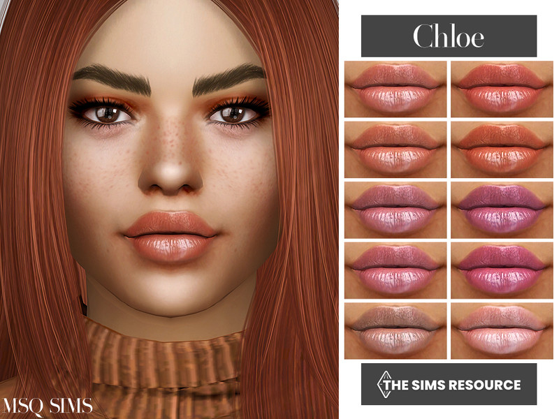 Sims 4 Chloe Lipstick by MSQSIMS