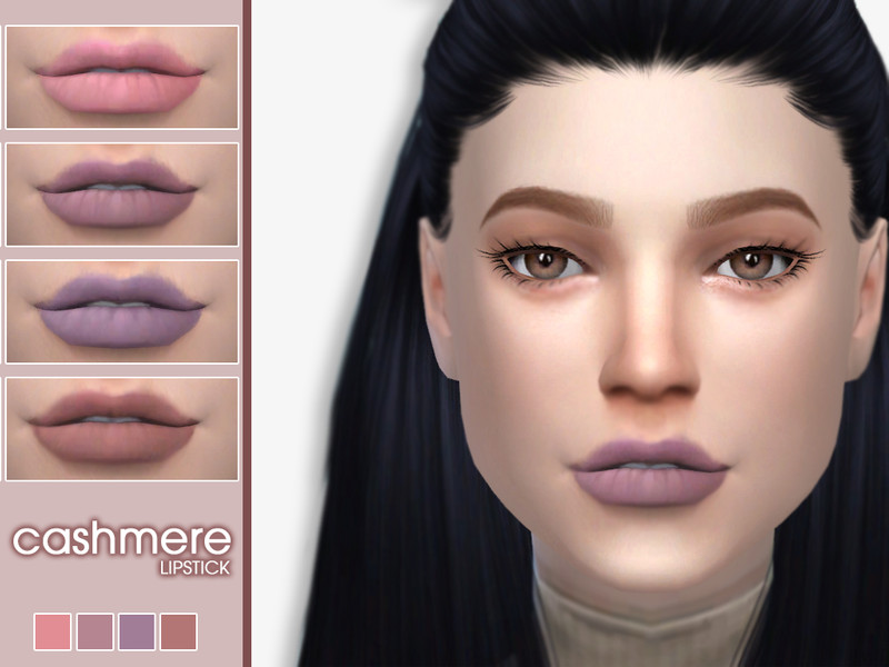 Sims 4 CASHMERE LIPSTICK by crystlsims