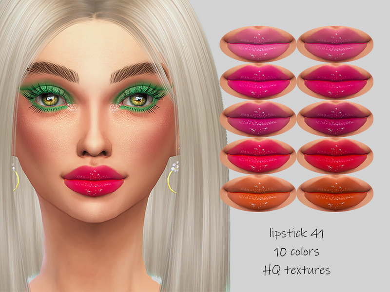 Sims 4 MELDEANNE - LIPSTICK #41 by MELDEANNE