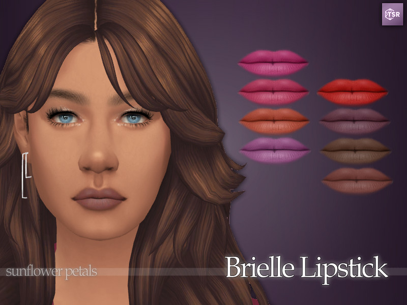 Sims 4 Brielle Lipstick by SunflowerPetalsCC
