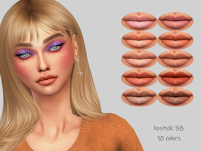 Sims 4 MELDEANNE - LIPSTICK #38 by MELDEANNE