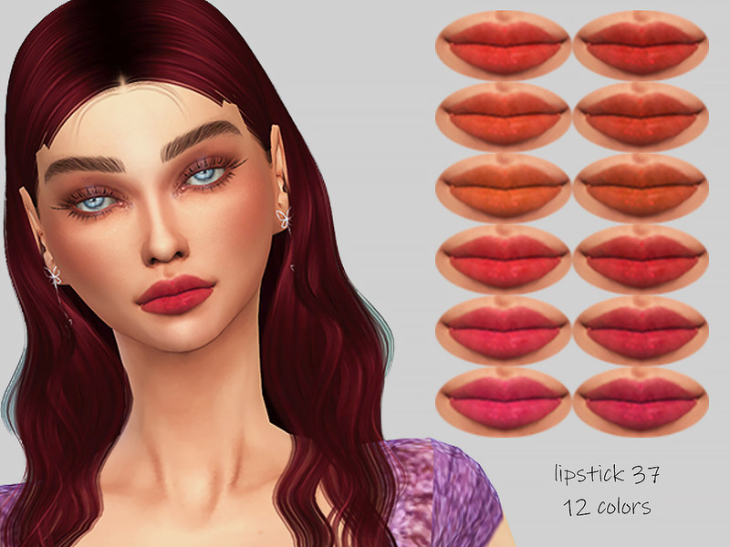 Sims 4 MELDEANNE - LIPSTICK #37 by MELDEANNE
