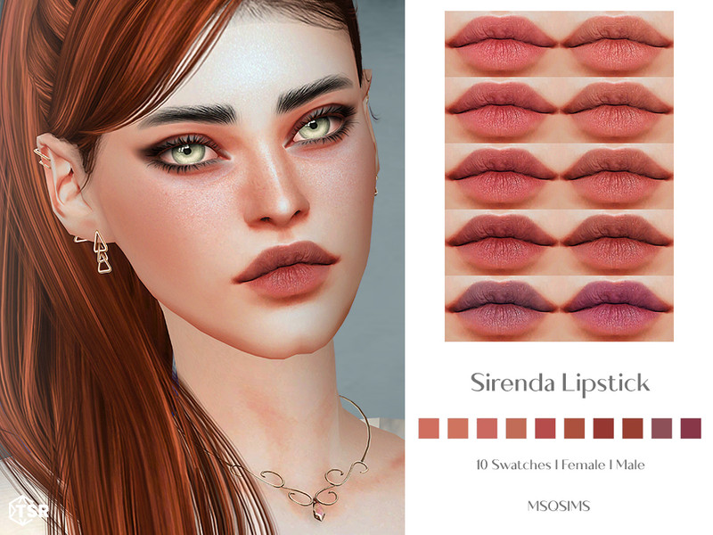 Sims 4 Sirenda Lipstick by MSQSIMS