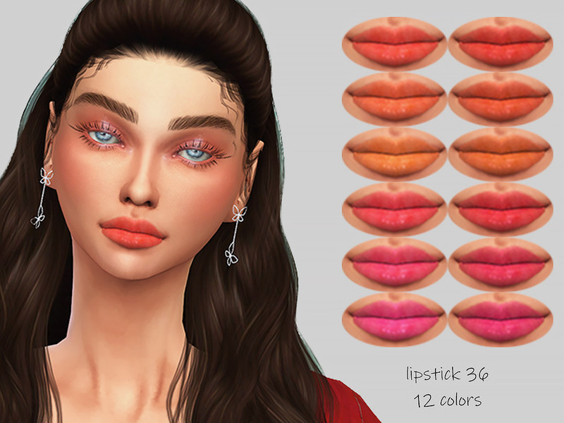 Sims 4 MELDEANNE - LIPSTICK #36 by MELDEANNE