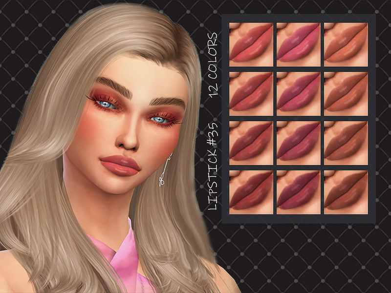 Sims 4 MELDEANNE - LIPSTICK #35 by MELDEANNE