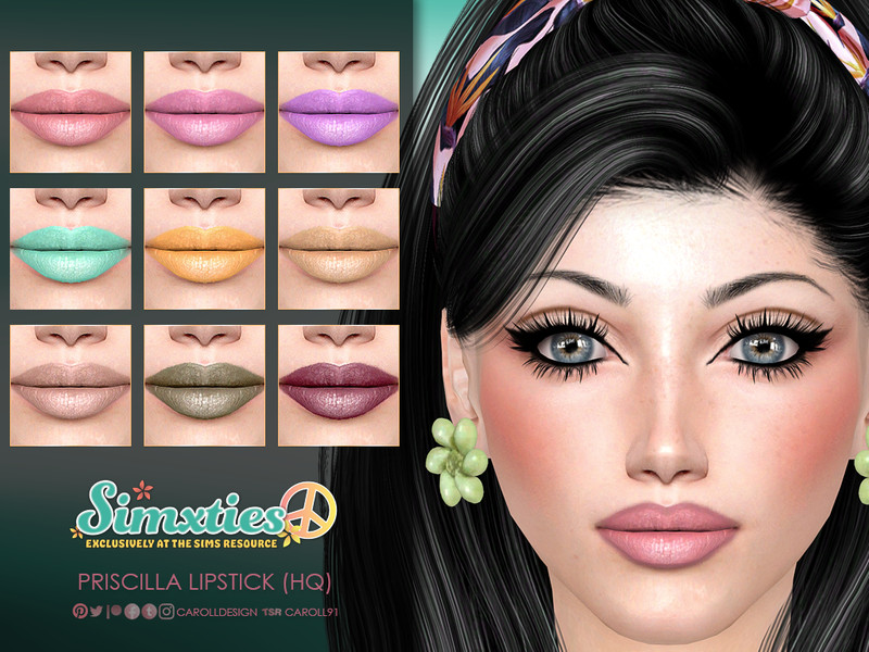 Sims 4 Simxties Priscilla Lipstick (HQ) by Caroll91