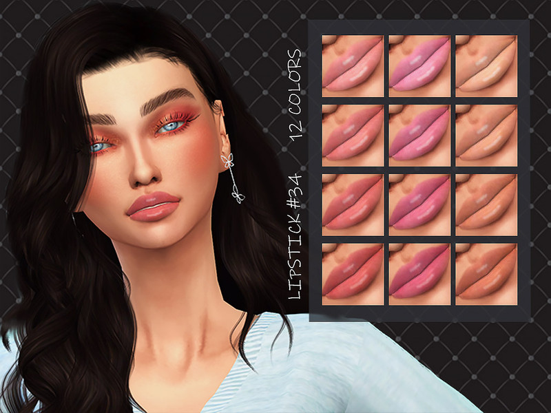 Sims 4 MELDEANNE - LIPSTICK #34 by MELDEANNE