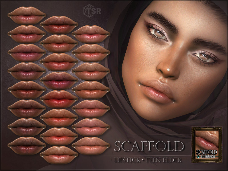 Sims 4 Scaffold Lipstick by RemusSirion