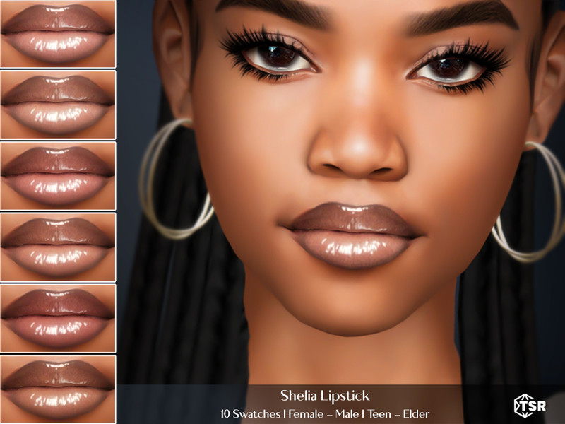 Sims 4 Shelia Lipstick by MSQSIMS
