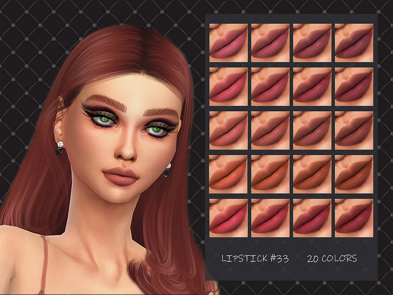 Sims 4 MELDEANNE - LIPSTICK #33 by MELDEANNE