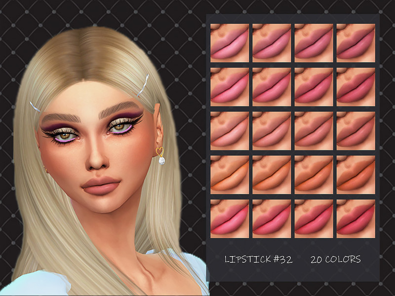 Sims 4 MELDEANNE - LIPSTICK #32 by MELDEANNE