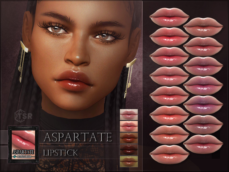 Sims 4 Aspartate Lipstick by RemusSirion