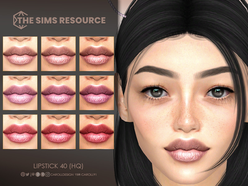 Sims 4 Lipstick 40 (HQ) by Caroll91