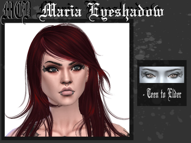 Sims 4 Maria Eyeshadow by MaruChanBe