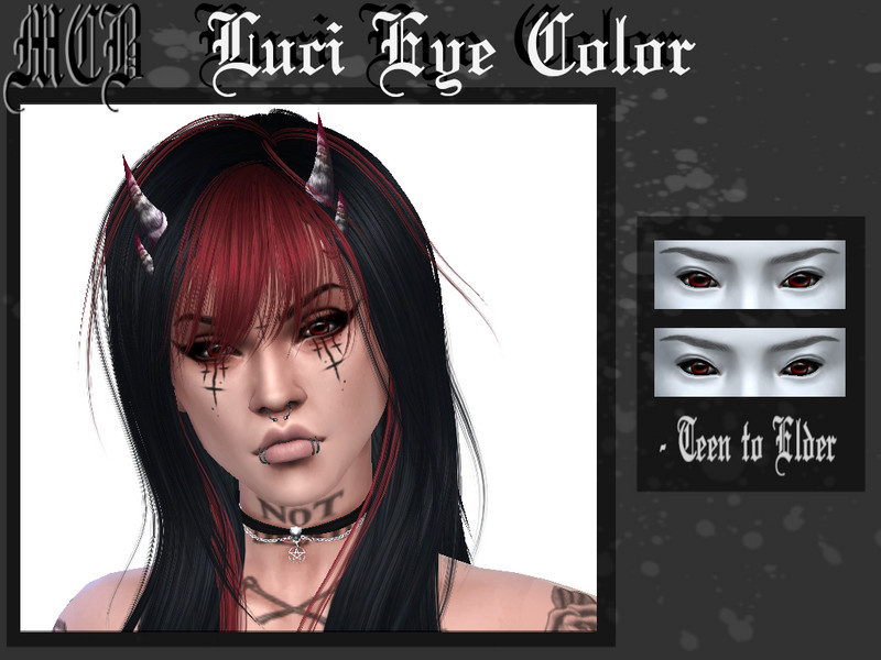 Sims 4 Luci Eye Color by MaruChanBe