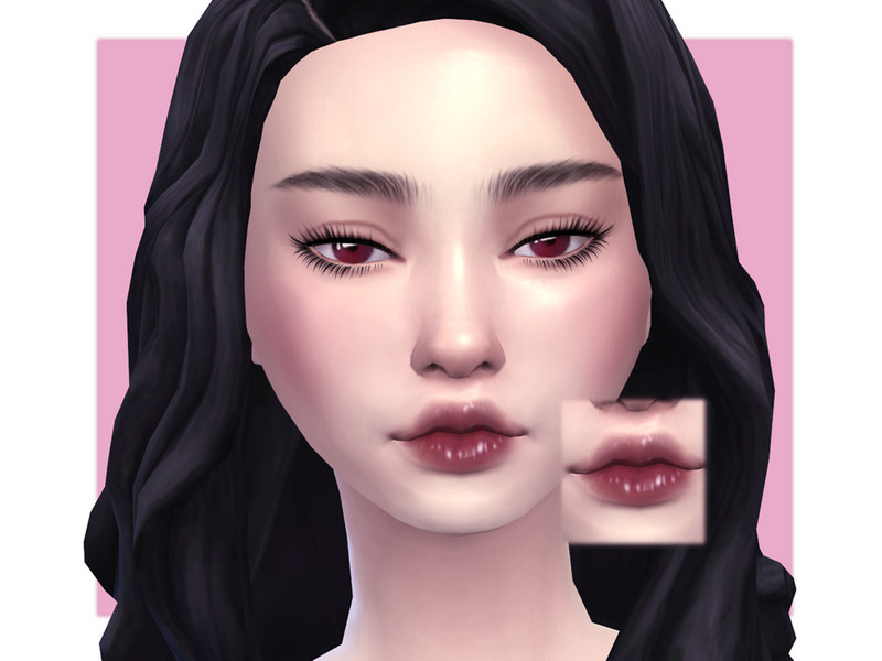 Sims 4 Soft Vamp Lipgloss by Sagittariah