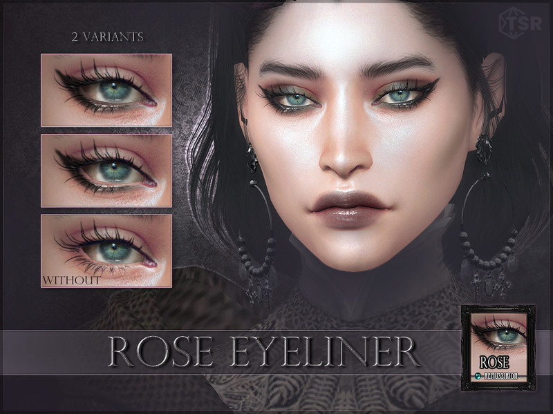 Sims 4 Rose Eyeliner by RemusSirion