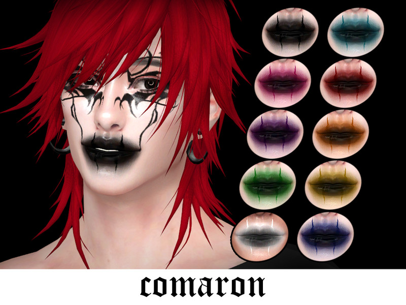 Sims 4 Souleater Lipstick by comaron