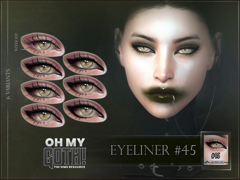 Sims 4 Oh My Goth - Eyeliner 45 by RemusSirion