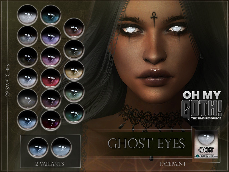 Sims 4 Oh My Goth - Ghost Eyes by RemusSirion