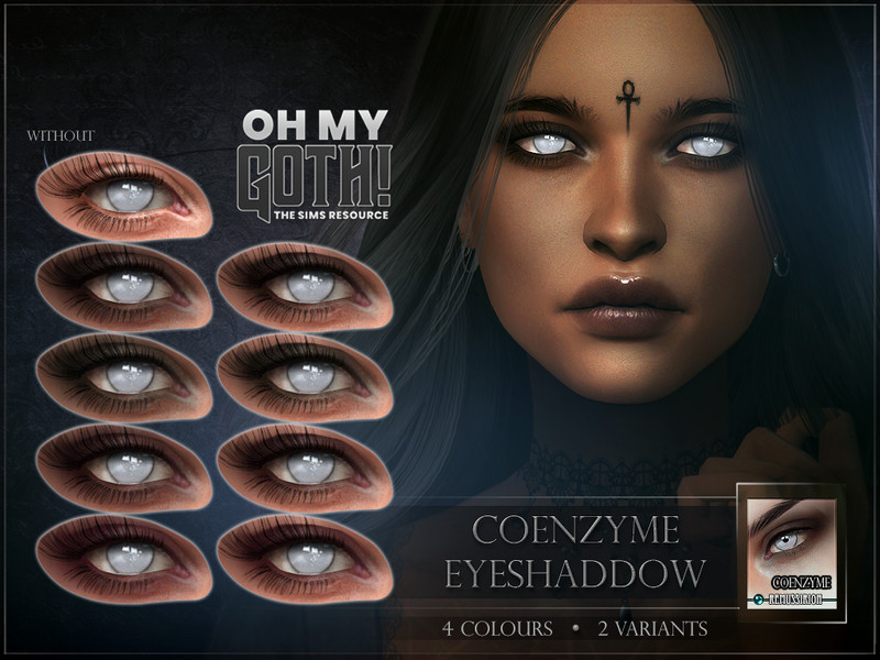 Sims 4 Oh My Goth - Coenzyme Eyeshadow by RemusSirion