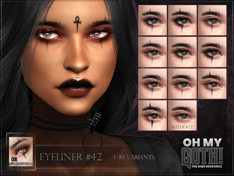Sims 4 Oh My Goth - Eyeliner 42 by RemusSirion
