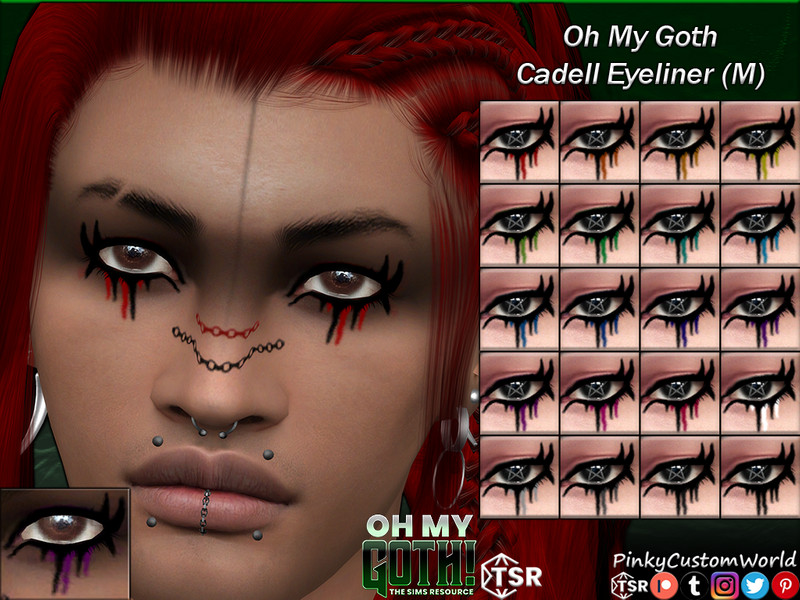 Sims 4 Oh My Goth - Cadell Eyeliner (M) by PinkyCustomWorld