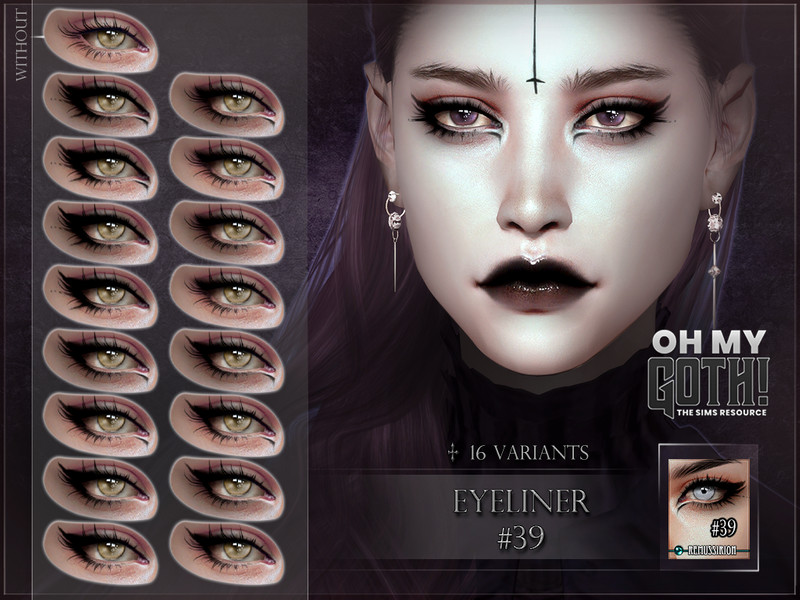 Sims 4 Oh My Goth - Eyeliner 39 by RemusSirion
