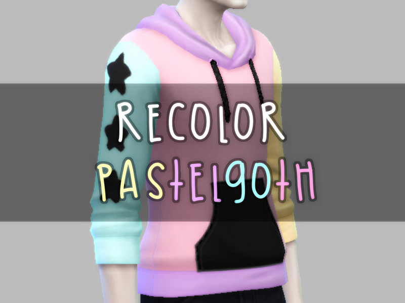 Sims 4 Hoodie Pastel Goth Style - Parenthood needed by Felixito
