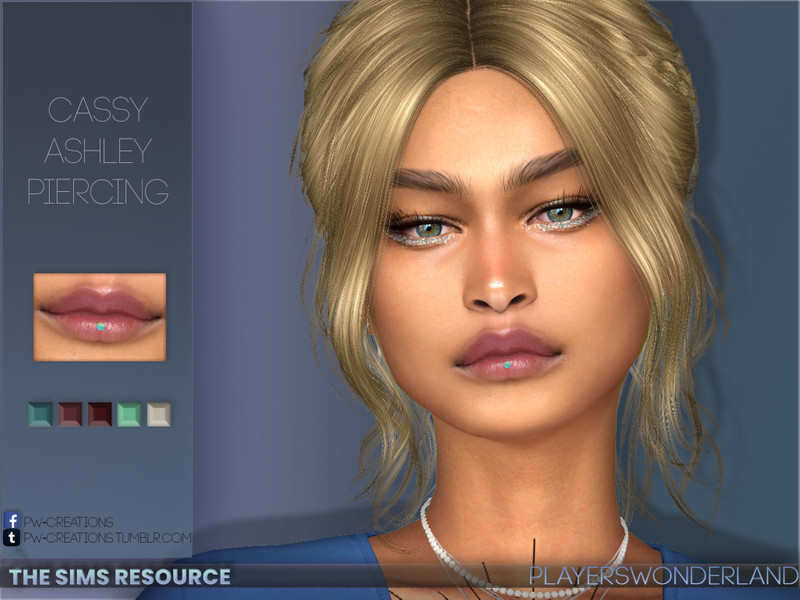 Sims 4 Cassy Ashley Piercing by PlayersWonderland