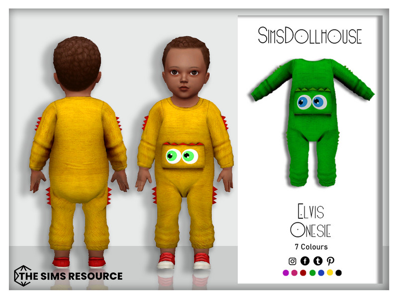 Sims 4 Elvis Infant Onesie by SimsDollhouse