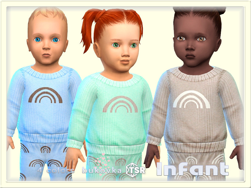 Sims 4 Knitted Sweater Infant by bukovka
