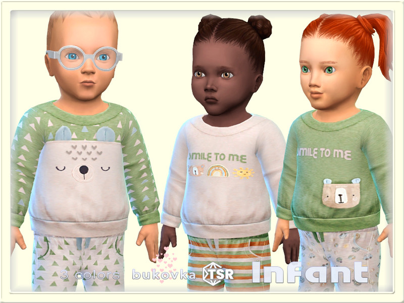 Sims 4 Shirt Smile to me Infant by bukovka