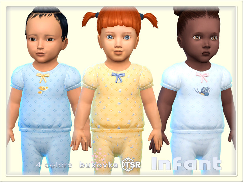 Sims 4 Shirt Flores Infant by bukovka