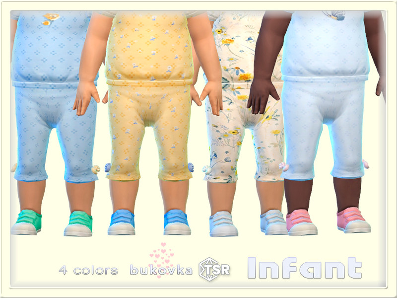Sims 4 Pants Flores Infant by bukovka