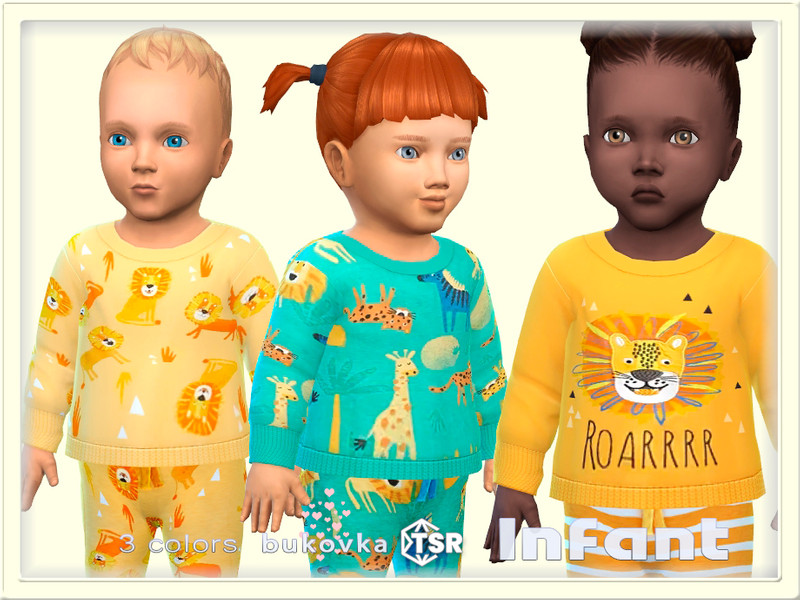 Sims 4 Shirt Lion Infant by bukovka