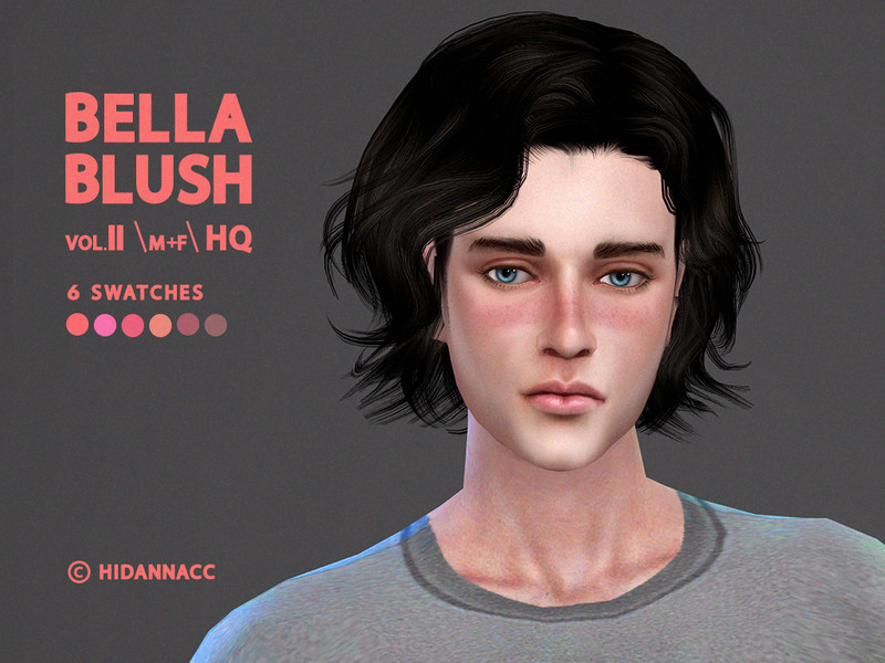 Sims 4 BELLA Blush vol.lI - male &amp; female HQ (HidannaCC) by [HIDANNA]
