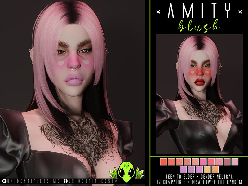 Sims 4 Amity Blush by unidentifiedsims