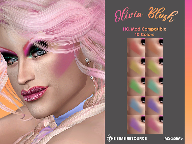 Sims 4 Olivia Blush by MSQSIMS