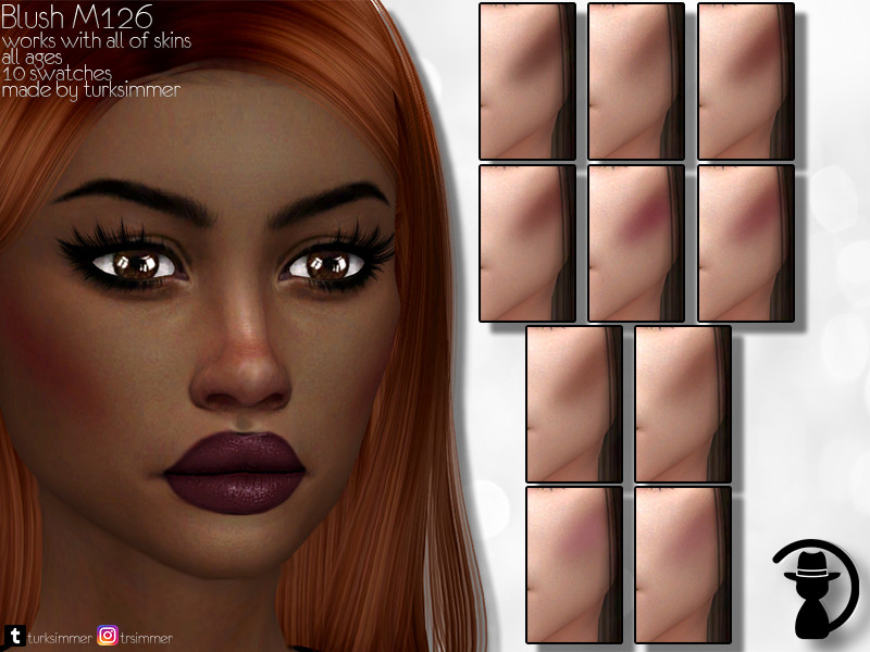 Sims 4 Blush M126 by turksimmer