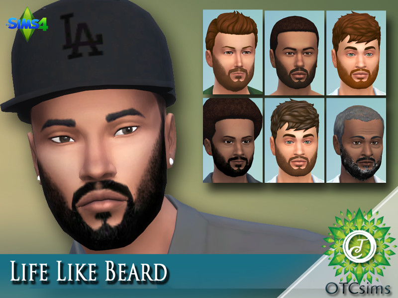 Sims 4 Life Like Beard by SweetNclassy03