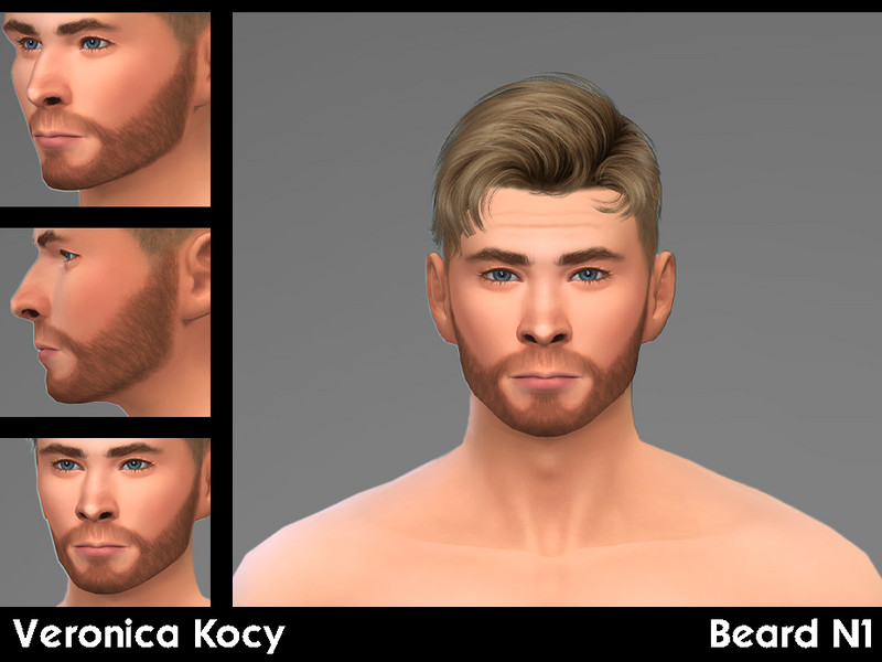 Sims 4 Beard N1 by SimVeronica