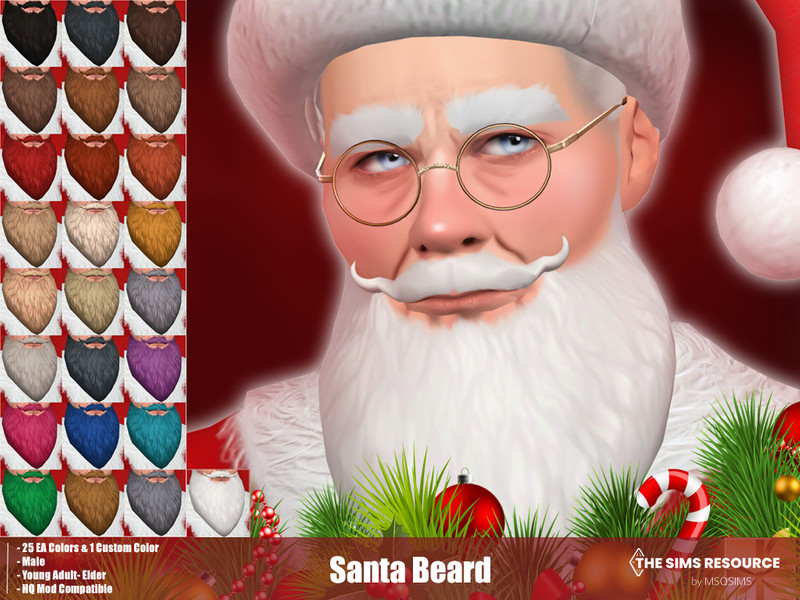 Sims 4 Santa Beard by MSQSIMS