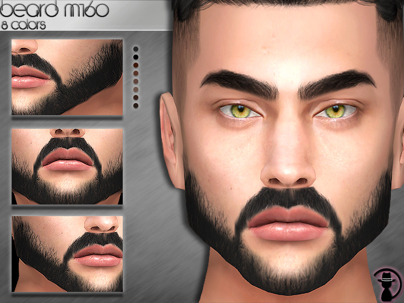 Sims 4 Beard M160 by turksimmer