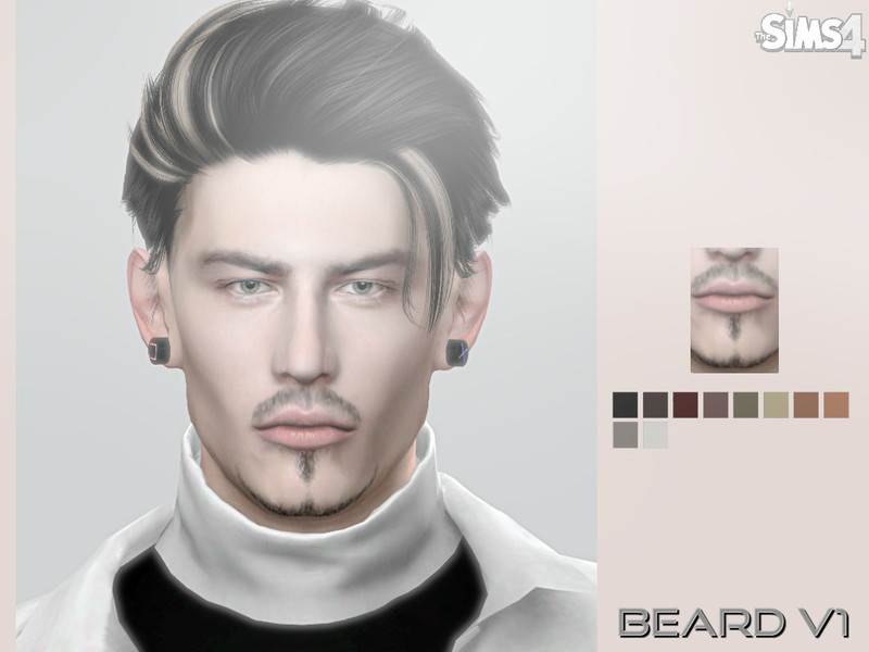 Sims 4 Male Beard V1 by aesthetic-sims4