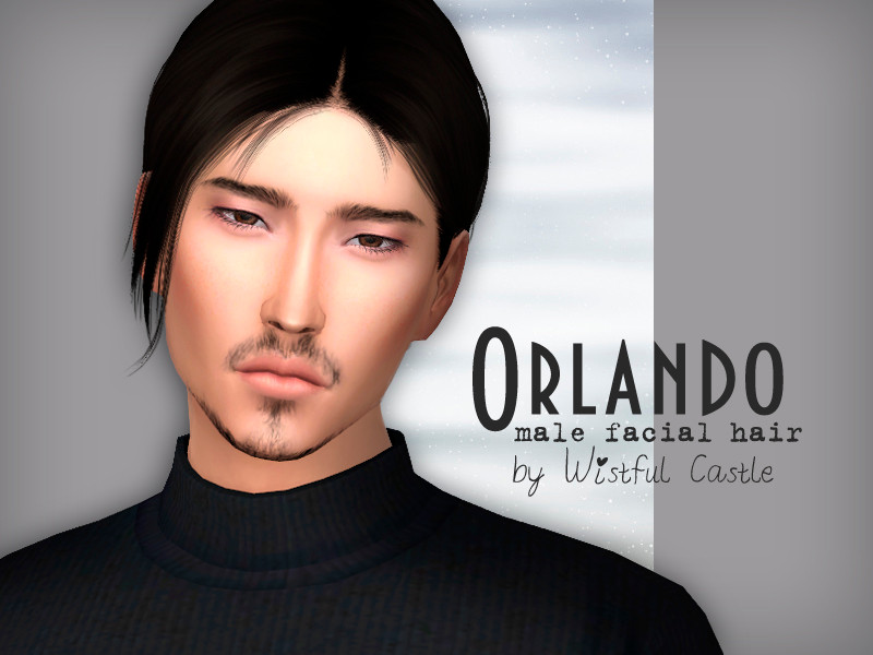 Sims 4 Orlando - beard by WistfulCastle