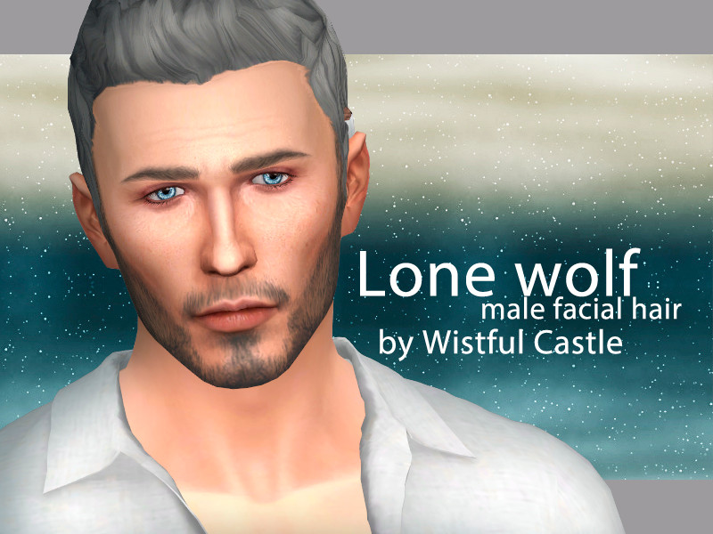 Sims 4 Lone wolf - beard by WistfulCastle